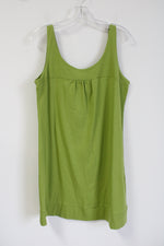 New York & Co. Green Cotton Dress | L