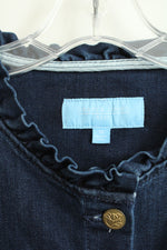 NEW Draper James RSVP Ruffle Collar Denim Jacket | 1X