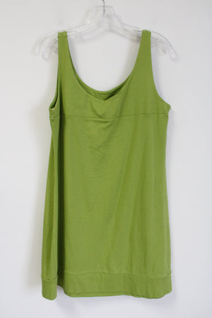 New York & Co. Green Cotton Dress | L