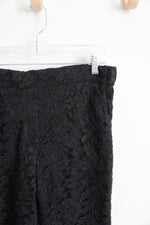 NEW Jude Connally Rose Lace Black Pants | M