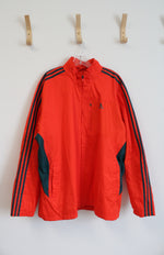 Adidas Red & Blue Stripe Full Zip Windbreaker Jacket | 2XL
