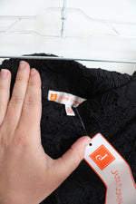NEW Jude Connally Rose Lace Black Pants | M