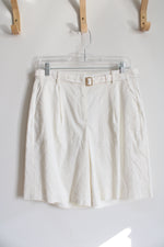 NEW J.Crew White High Waisted Linen Blend Shorts | 4