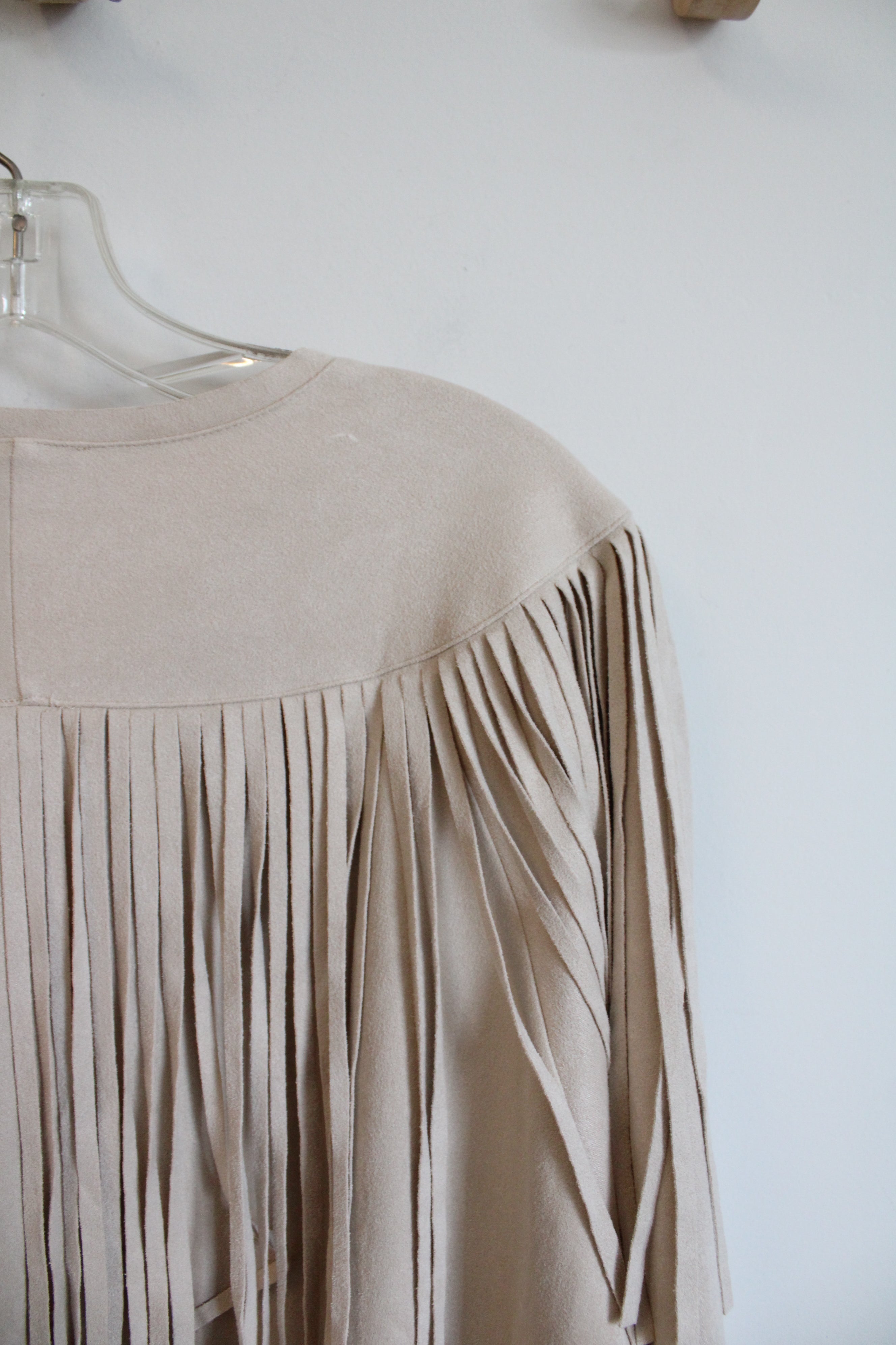 JOH Tan Fringe Suede Finish Dress | M