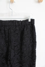 NEW Jude Connally Rose Lace Black Pants | M