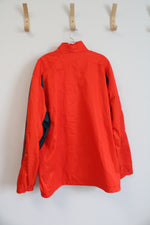 Adidas Red & Blue Stripe Full Zip Windbreaker Jacket | 2XL
