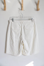 NEW J.Crew White High Waisted Linen Blend Shorts | 4