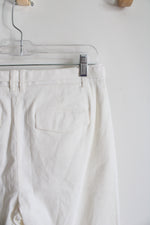 NEW J.Crew White High Waisted Linen Blend Shorts | 4