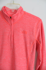 The North Face Neon Pink 1/4 Zip Pullover | S