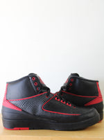 The Air Jordan 2 Retro BG 'Alternate 87' Black Red Sneakers | Men's 9