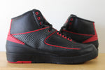 The Air Jordan 2 Retro BG 'Alternate 87' Black Red Sneakers | Men's 9