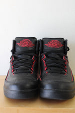 The Air Jordan 2 Retro BG 'Alternate 87' Black Red Sneakers | Men's 9