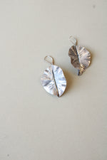Sterling Silver Leaf Dangle Earrings