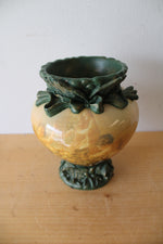 Vintage Cherub Composite Vase | 7.5"