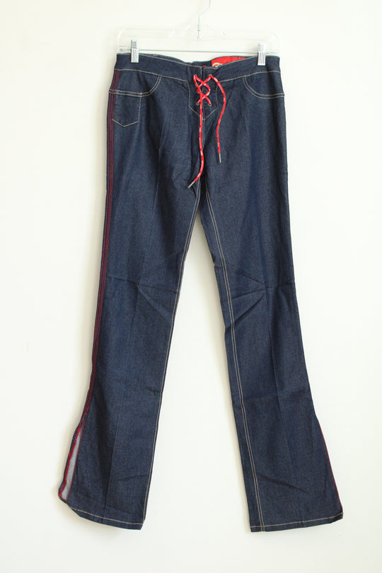 Y2k Rare Ecko Red Lace-Up Front N Back Jeans | 7