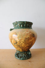 Vintage Cherub Composite Vase | 7.5"