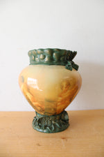 Vintage Cherub Composite Vase | 7.5"
