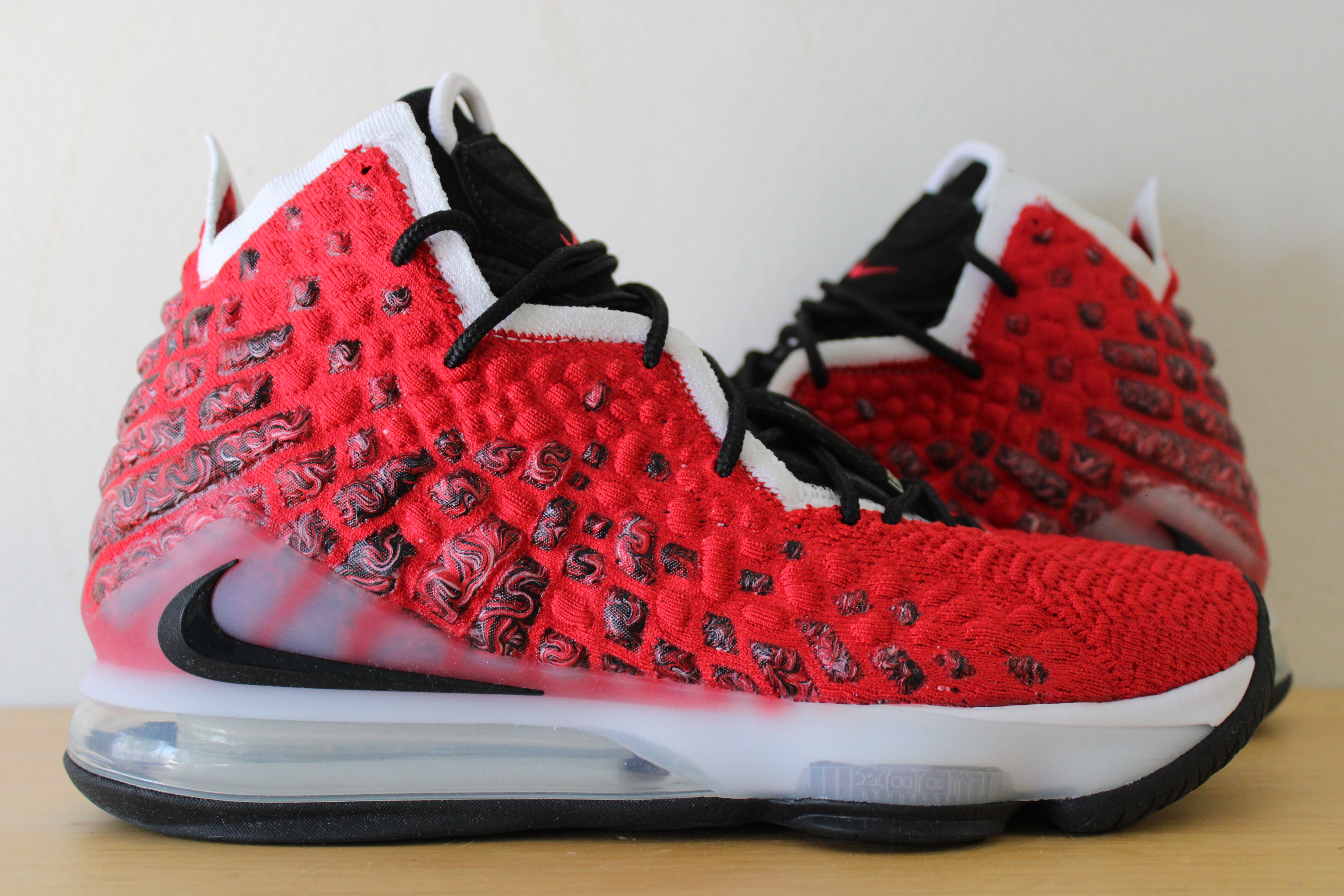 Basketball Shoe Lebron 17's Red Nike Air Lebron 17 Shoes Red