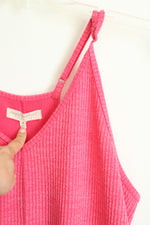 Simply Southern Pink Ribbed Corded Jumpsuit | M