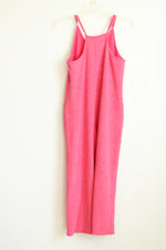 Simply Southern Pink Ribbed Corded Jumpsuit | M