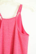 Simply Southern Pink Ribbed Corded Jumpsuit | M