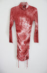 Fashion Nova Terracotta Tie Dye Fitted Dress | S