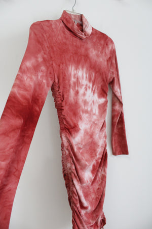 Fashion Nova Terracotta Tie Dye Fitted Dress | S