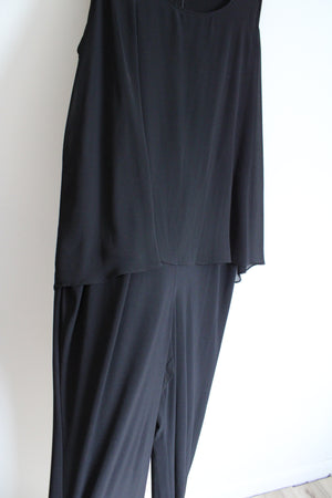 NY Collection Black Romper | 3X