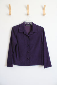 Briggs New York Purple Sueded Jacket | 20W