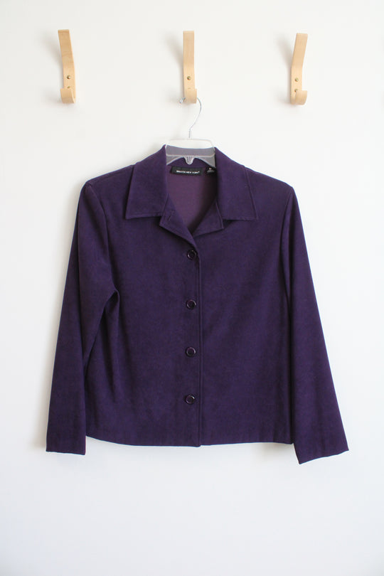 Briggs New York Purple Sueded Jacket | 20W