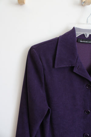 Briggs New York Purple Sueded Jacket | 20W
