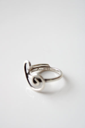Sterling Silver Swirl Ring | Size 6