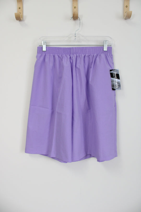 NEW Bonworth Purple Polyester Shorts | M