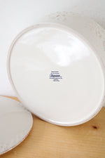 Home Grown Signature Riviera Van Beers Stoneware Beige Fruit Embossed Lidded Dish