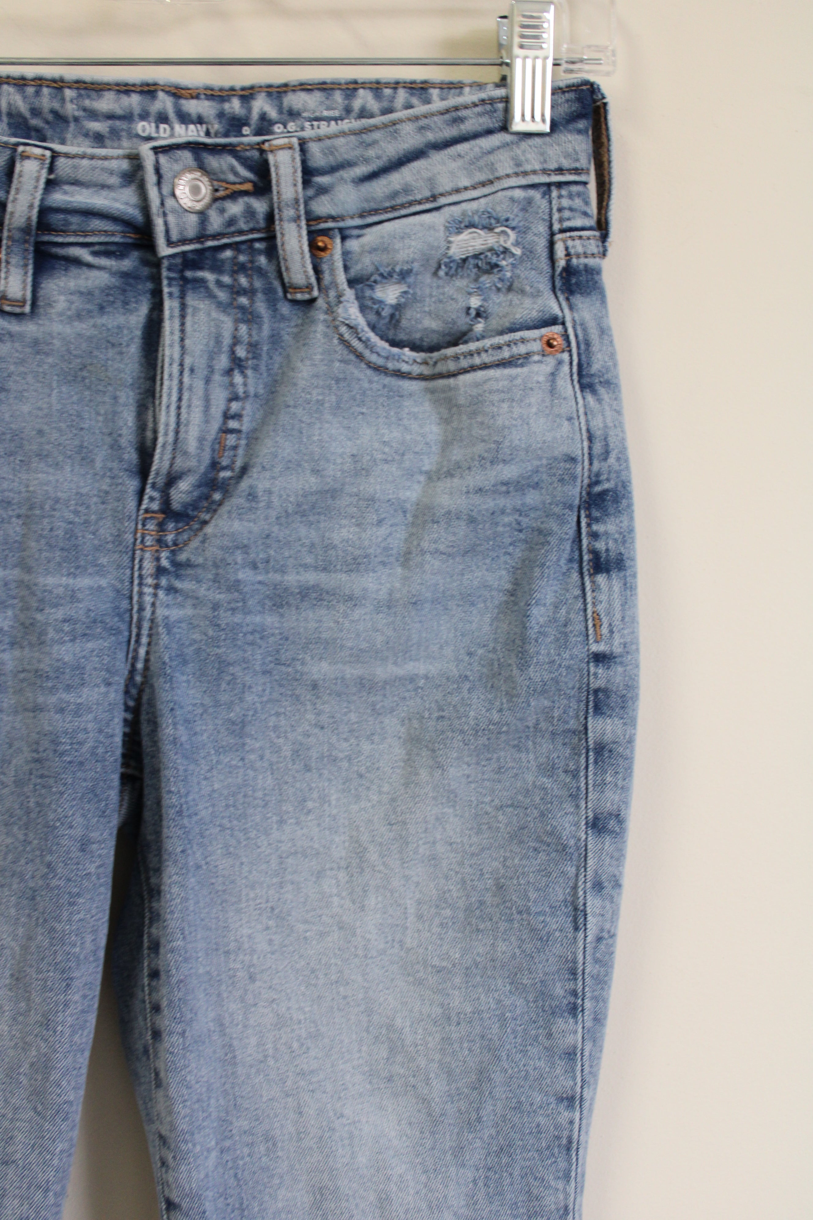 Old Navy High Rise The O.G. Straight Jeans | 0