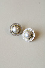 Sterling Silver Two-Tone Western Style Earrings