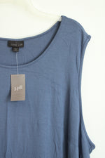NEW J.Jill Wearever Collection Dusty Indigo Scoop Neck Tank Top | 3X