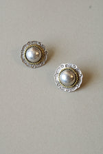Sterling Silver Two-Tone Western Style Earrings