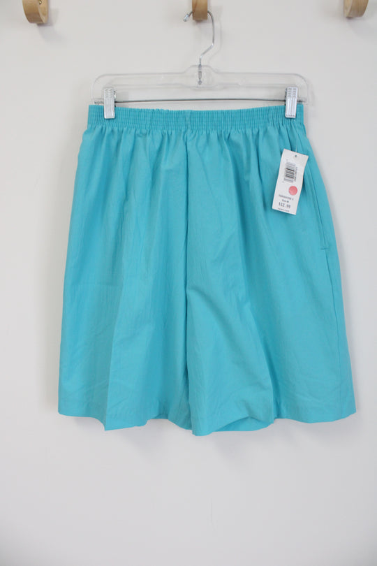 NEW Bonworth Turquoise Blue Polyester Shorts | M