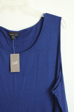 NEW J.Jill Wearever Collection Sapphire Blue Scoop Neck Tank Top | 3X