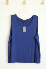 NEW J.Jill Wearever Collection Sapphire Blue Scoop Neck Tank Top | 3X