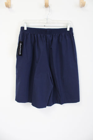 NEW Bonworth Dark Navy Blue Polyester Shorts | M