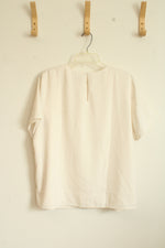 Banana Republic White Silky Top | XL