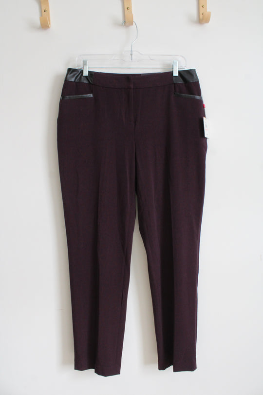 NEW Rafaella Plum Curvy Pants | 10P