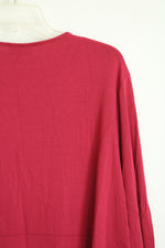 NEW J. Jill Wearever Collection Raspberry V-neck Tunic Top | 3X