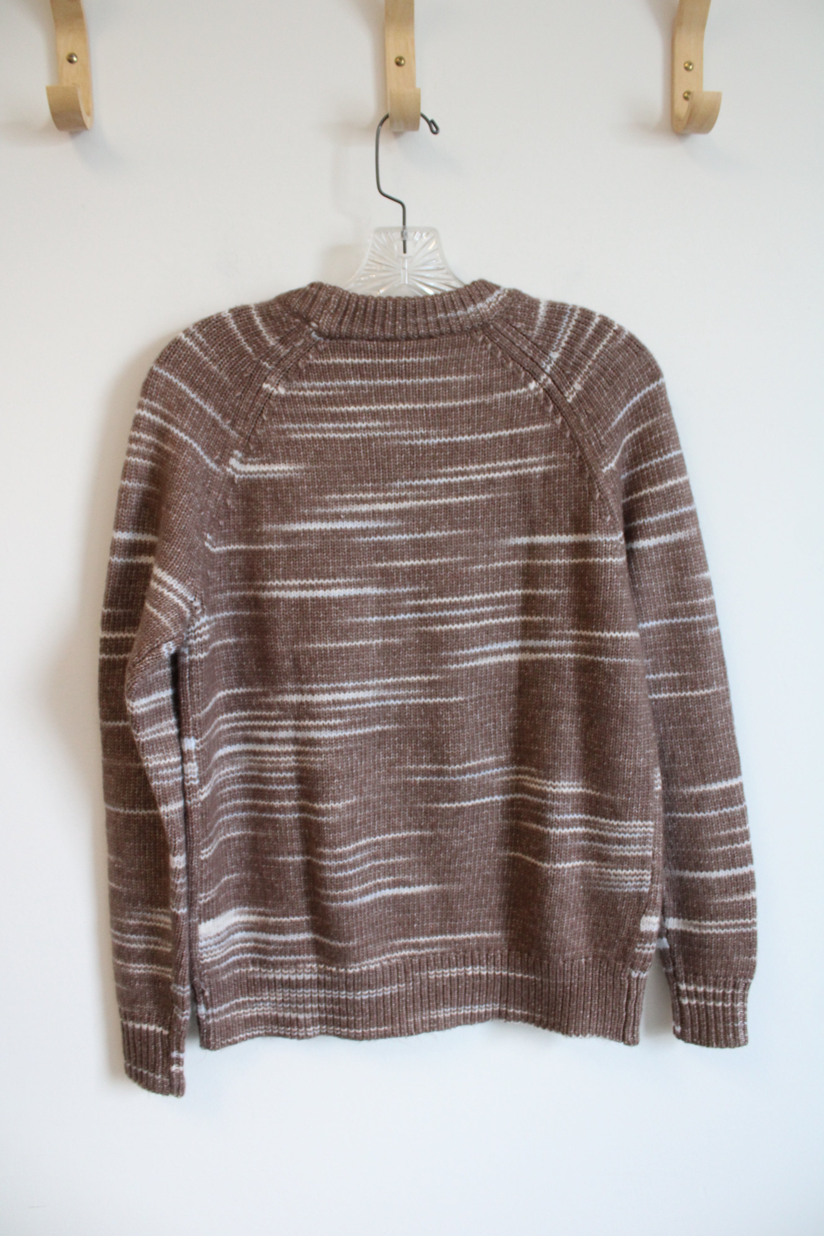 NEW LOFT Soft Brown & White Sweater | XS