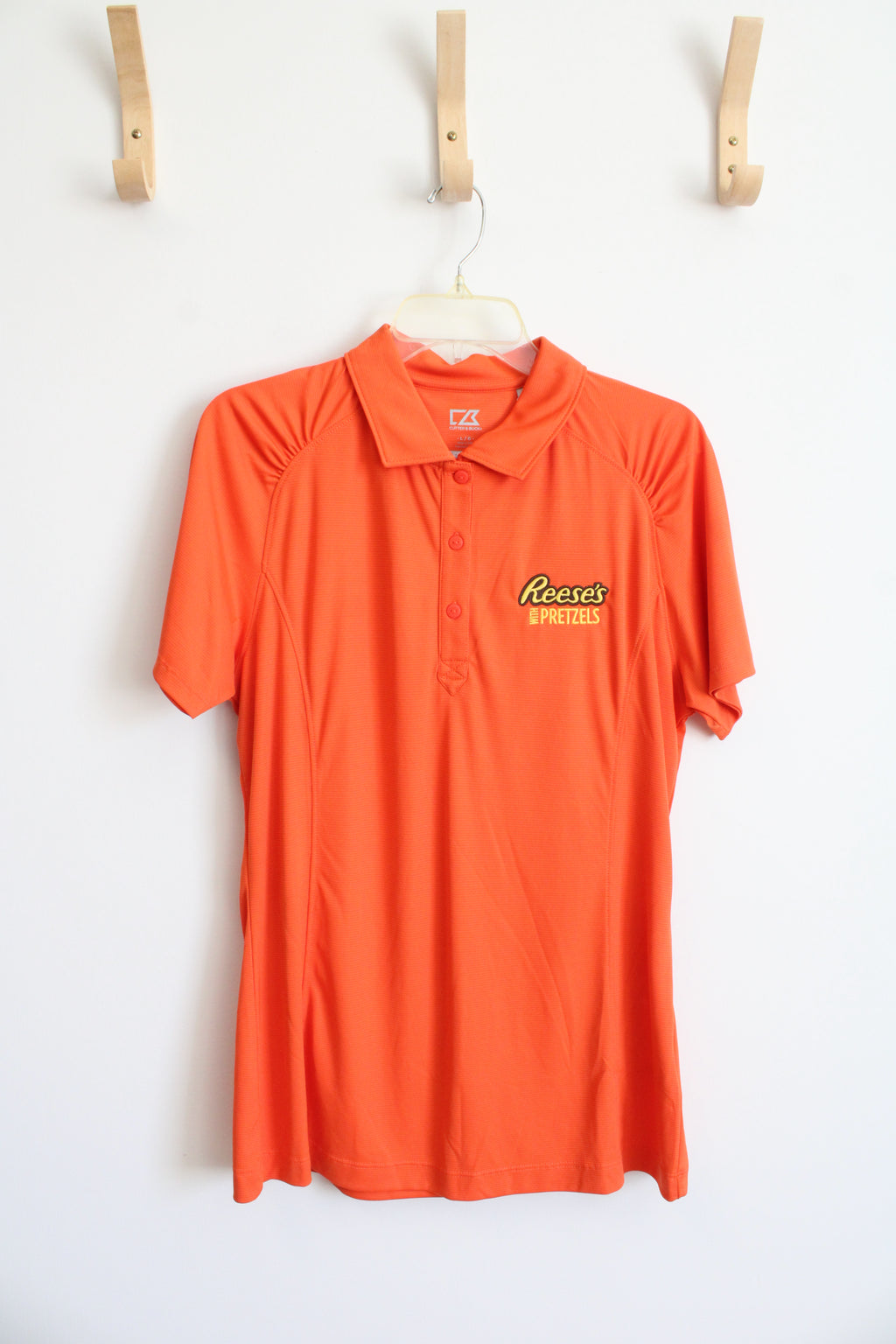 NEW Cutter & Buck Reese's Orange DryTec Shirt | L