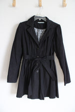 Maurices Black Lightweight Trench Coat | S