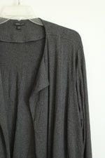 J. Jill Gray Draped Open Front Longline Cardigan | 3X
