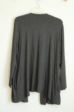 J. Jill Gray Draped Open Front Longline Cardigan | 3X